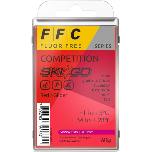 SkiGo - SkiGo FFC Competition Red 60g +1 / -5 - 60637 - Skidvalla.se