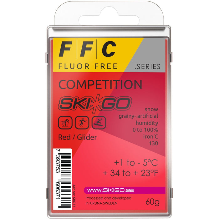 SkiGo - SkiGo FFC Competition Red 60g +1 / -5 - 60637 - Skidvalla.se
