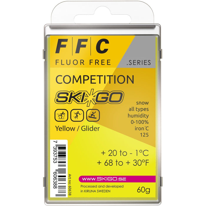 SkiGo - SkiGo FFC Competition Yellow 60g +20 / -1 - 60638 - Skidvalla.se