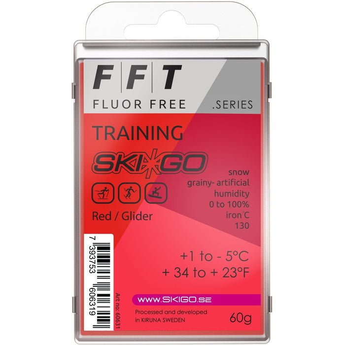 SkiGo - SkiGo FFT Training Red 60g +1 / -5 - 60631 - Skidvalla.se