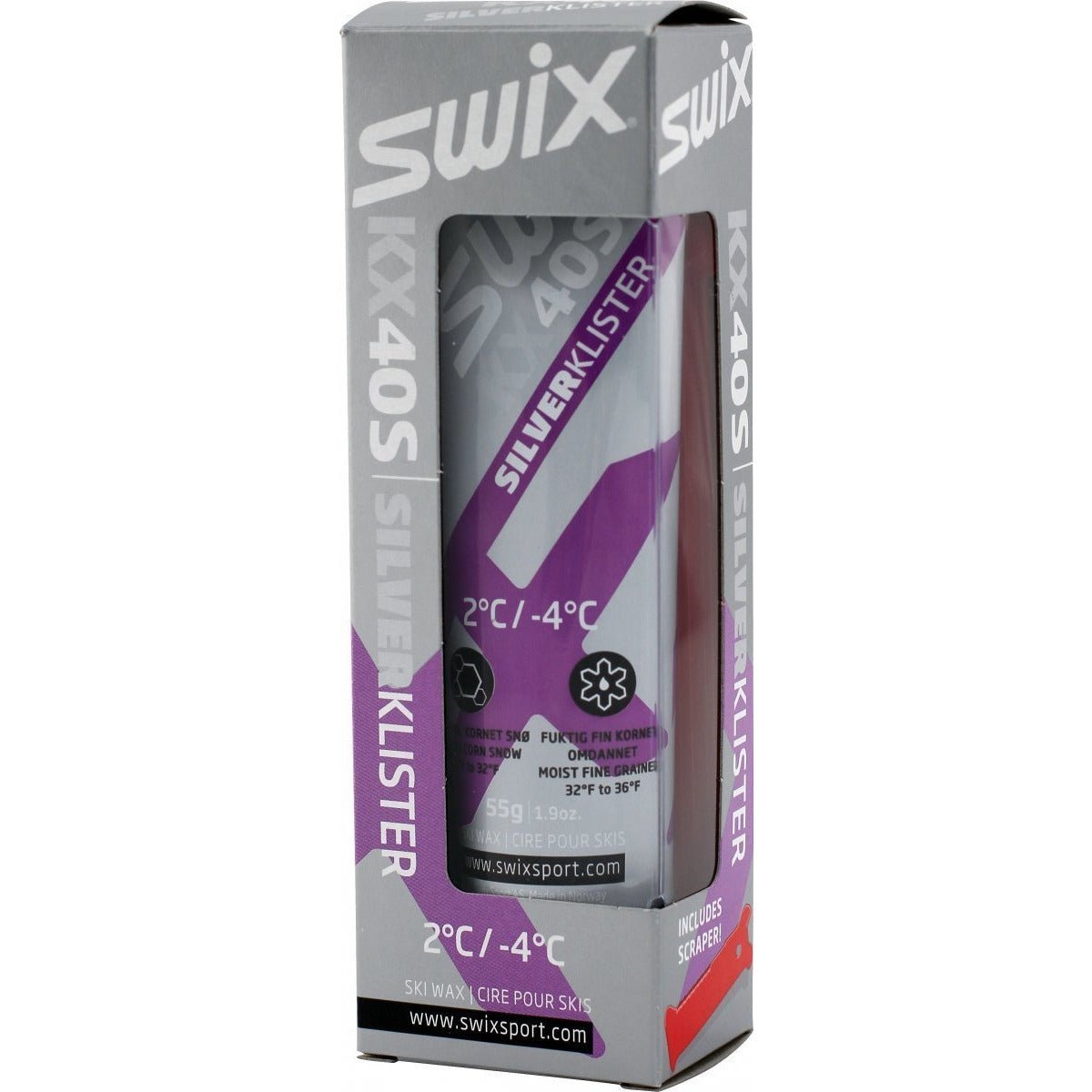 Swix - Swix KX40S Silver Klister +2 / - 4 - KX40S - Skidvalla.se