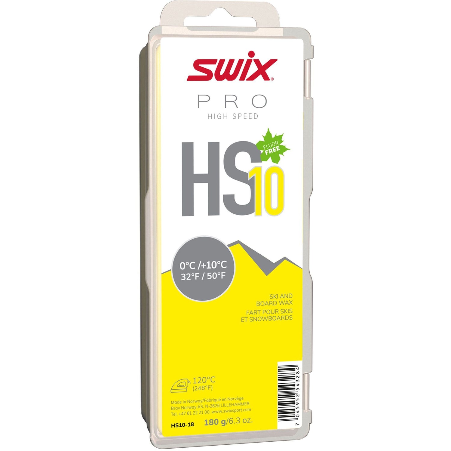 Swix - Swix Pro HS10 Yellow +10 / -0 180g - HS10-18 - Skidvalla.se